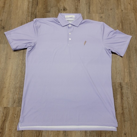 Chechessee Creek Club Holderness And Bourne Polo Mens XL The Patton Purple SS - Picture 2 of 7